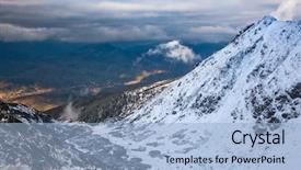  Presentation with transylvania - Slides with rodna mountains in early winter background and a  colored foreground