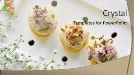  Presentation with fancy - PPT layouts enhanced with roe salad and wheat germ background and a  colored foreground