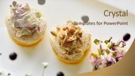  Presentation with germs - PPT theme with roe salad and wheat germ background and a  colored foreground