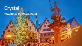  Presentation with christmas play - Audience pleasing slide deck consisting of conceptual illustration transverse flute backdrop and a light blue colored foreground