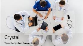  Presentation with roentgen - Theme having roentgen - medicine healthcare and people concept background and a light gray colored foreground