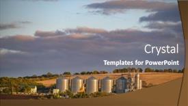  Presentation with storage - Presentation design with rogojeni-railway-station-floresti-moldova background and a  colored foreground