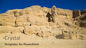  Presentation with pharaohs - Presentation design consisting of roks-at-valley-of-kings background and a coral colored foreground