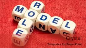  Presentation with role model - Audience pleasing presentation theme consisting of role-model-crossword-in-letter backdrop and a red colored foreground
