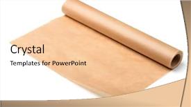  Presentation with parchment paper - Audience pleasing presentation theme consisting of roll of baking parchment paper backdrop and a lemonade colored foreground