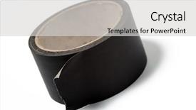  Presentation with duct - Beautiful slides featuring roll of black duct tape backdrop and a  colored foreground