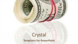  Presentation with band - Audience pleasing presentation theme consisting of american money - roll of dollars with rubber backdrop and a  colored foreground