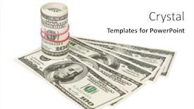  Presentation with band - Theme having roll-of-dollars-with-rubber background and a white colored foreground