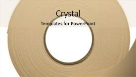  Presentation with roll - Slides having roll of duplex adhesive tape background and a lemonade colored foreground