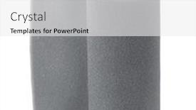  Presentation with white sheet - Beautiful slide deck featuring roll-of-gray-foam-rubber backdrop and a white colored foreground