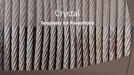  Presentation with hoist - Beautiful presentation theme featuring roll-of-metal-wire-hoist backdrop and a gray colored foreground