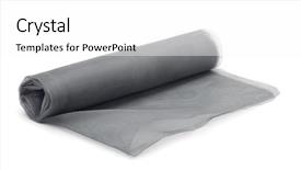  Presentation with mosquito - Beautiful theme featuring roll of mosquito net isolated backdrop and a white colored foreground