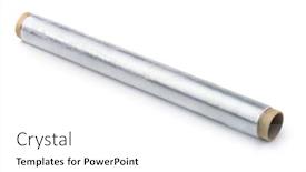  Presentation with stretch - Amazing slide set having roll-of-stretch-food-cling backdrop and a white colored foreground