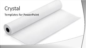  Presentation with roll - Colorful slide set enhanced with roll of thermal fax paper backdrop and a white colored foreground