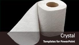  Presentation with black paper - Cool new PPT layouts with roll of toilet paper isolated backdrop and a wine colored foreground