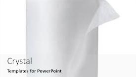  Presentation with napkins - Beautiful slides featuring roll-of-white-disposable-nonwoven backdrop and a light gray colored foreground