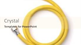  Presentation with roll - Slides with roll-of-yellow-reinforced-propane background and a blonde colored foreground