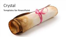  Presentation with parchment paper - Amazing presentation having roll of yellowish burnt vintage backdrop and a white colored foreground