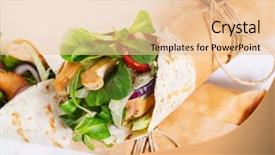  Presentation with brown paper sack - Cool new PPT theme with rolled in a brown paper backdrop and a lemonade colored foreground