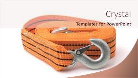  Presentation with rope - Beautiful PPT theme featuring rolled-orange-car-tow-rope backdrop and a lemonade colored foreground