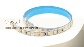  Presentation with led strip - Presentation featuring rolled-self-adhesive-led-strip background and a lemonade colored foreground