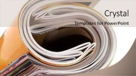  Presentation with english magazine - PPT theme having flying dutchman - ship in the ocean background and a teal colored foreground