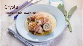  Presentation with sage - Colorful PPT layouts enhanced with rolled up with bacon and sage backdrop and a lemonade colored foreground