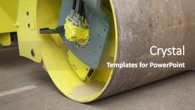  Presentation with focus - Slide deck enhanced with roller selective focus on nearest background and a violet colored foreground