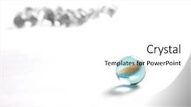  Presentation with marble - Presentation design consisting of rolling ball - one marble againts others background and a white colored foreground