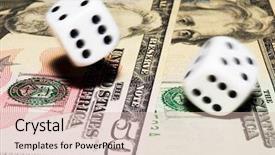  Presentation with albedo effect - Theme enhanced with rolling dice with move effect background and a soft green colored foreground