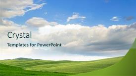  Presentation with tuscany - Audience pleasing slide set consisting of rolling hills - tuscany landscape toscana italy backdrop and a light blue colored foreground