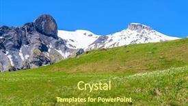  Presentation with rolling hills - Amazing presentation design having rolling hills - view of beautiful landscape backdrop and a tawny brown colored foreground