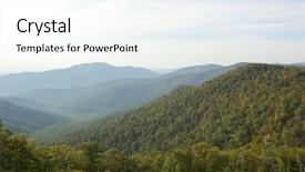  Presentation with rolling hills - PPT layouts having rolling hills of the blue ridge mountains background and a white colored foreground