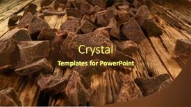  Presentation with freeze - Colorful presentation enhanced with rolling-pieces-of-chocolate-placed backdrop and a tawny brown colored foreground