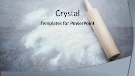  Presentation with flour - Beautiful PPT layouts featuring rolling pin and flour backdrop and a lemonade colored foreground