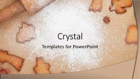  Presentation with old paper rolls - Colorful slide set enhanced with rolling pin and gingerbread cookies backdrop and a lemonade colored foreground