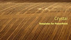  Presentation with farm - Presentation enhanced with rolling-plowed-farm-field and a tawny brown colored foreground