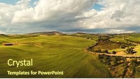 Presentation with military unmanned aerial vehicle - Slides having rolling road - tuscany countryside hills stunning aerial background and a tawny brown colored foreground