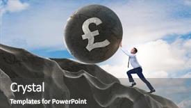  Presentation with trading - Slide deck enhanced with rolling stones - trader trading in british pound background and a dark gray colored foreground