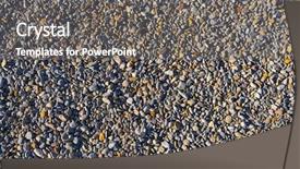  Presentation with rolling stones - Presentation theme featuring rolling stones beach in mediterranean background and a gray colored foreground