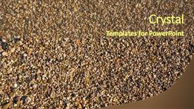  Presentation with rolling stones - Cool new slide set with rolling stones sand texture backdrop and a tawny brown colored foreground