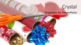  Presentation with festive - Colorful presentation theme enhanced with rollos de papel - festive colorful wrapping paper backdrop and a lemonade colored foreground