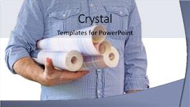  Presentation with scouts wallpaper - Amazing slide set having rollos de papel - handyman carrying rolls of wallpaper backdrop and a light blue colored foreground