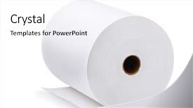  Presentation with blank - PPT layouts enhanced with rollos de papel - large roll of blank paper background and a white colored foreground