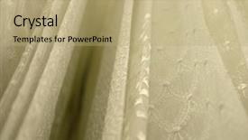  Presentation with pastel - Slides having rolls lace of pastel shades background and a coral colored foreground