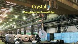  Presentation with texture steel sheet rust corrosion - Beautiful presentation theme featuring rolls of steel sheet backdrop and a tawny brown colored foreground