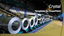  Presentation with sheet industry - Presentation theme with skyline of gimignano in tuscany background and a light blue colored foreground.