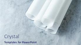  Presentation with gray marble - Presentation having white parchment baking paper background and a lemonade colored foreground