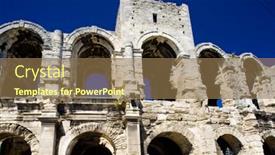  Presentation with roman - Beautiful presentation featuring roman-amphitheatre-arles-provence-france backdrop and a coral colored foreground