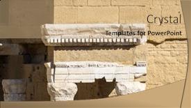  Presentation with world heritage - Presentation theme featuring roman-amphitheatre-orange-unesco-world background and a coral colored foreground